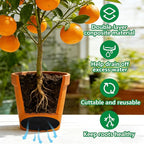 4 Pack Pot Mesh Drainage Discs, 12 Inch Thickened Drainage Hole Insert Pads, Reusable Plant Pot Bottom Mesh Mats for Indoor Outdoor Gardening to Prevent Soil Loss and Keep Root Healthy