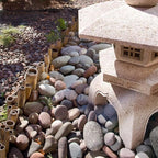 FANTIAN 10 Pounds Large River Rocks, 3-4 Inch Natural Pebbles for Landscaping, Garden, Aquarium, Backyard and Indoor Water Fountains