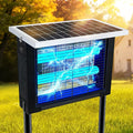 Solar Bug Zapper Outdoor for 2000 sq.ft, Portable Solar Mosquito Zapper with 13 FT Extension Cord, Rechargeable Electric Bug Zapper with High Powered for Patio Garden Backyard RV Camping Pest Control