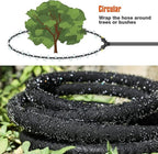 10FT for Trees 1/2" Water-Saving Soaker Hose with Solid Brass Connectors, Drip Irrigation Kit