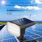 Solar Lights Outdoor Waterproof IP65, Super Bright LED with Lens, 3000K 2 Lighting Modes, Solar Powered Yard Garden Solar Spot Lights for Outside Landscape Auto On/Off -8 Pack