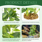 Silk Aquarium Plants (2-Pack) 9.8 Inch Artificial Plastic Fish Fish Habitat Decor, Small to Moderate Size Aquarium Decorations, Safe Green Plants for Freshwater Tanks