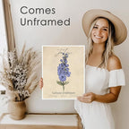 July Birth Flower Art Print - 11x14 (Unframed) | Capturing the Splendor of the July Birth Flower | Decor Accent for Birthdays and Special Occasions | Living Room Decor | Modern Home Decor