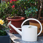 1.3 Gal Watering Can, Matte Cream White Finish, Galvanized, Metal Watering Can, Perfect Plant Water Can for Plants Indoor & Outdoor