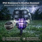 4 Pack Upgraded Solar Bug Zapper Outdoor Waterproof Mosquito Repellent Outdoor Patio Mosquito Trap & Killer for Moths, Gnats, Flies, Small Flying Insect, Fly Zapper Solar Powered for Garden,Backyard