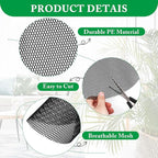 4 Pack Plant Pot Soil Covers, Cuttable Round Planter Soil Cover with U-Shaped Stakes, Plant Tags, Marker and Scissors for Potted Plants Indoor Outdoor