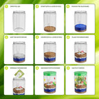 Dan&Darci Light-Up Terrarium Kit for Kids - STEM Science Kit - Educational DIY Toy for Boys & Girls - Birthday Gift - Craft Project Idea for Ages 6 7 8 9 10 11 12 Year Old - Craft for Boys