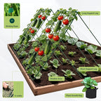 Cucumber Trellis for Garden - 2 Pack, 48" L x 16" W Garden Trellis for Climbing Plants Outdoor with Support Structures, A Frame Trellis for Climbing Vegetables Peas, Vine, Bean