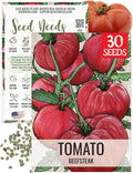 Seed Needs Tomato Seeds for Planting Indeterminate True Beefsteak Tomatoes - Non-GMO Heirloom & Untreated Vegetable Seed to Plant a Home Grown Outdoor Veggie Garden (1 Pack)