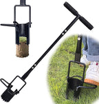 Bulb Planter Tool Long Handle,Soil Sampler Lawn Aerator with Soft Grip,Serrated Base Gardening Bulb Transplanter,Heavy Duty Sod Plugger for Digging Holes to Plant Daffodils,Tulips, Iris