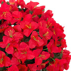 2 pcs Artificial Faux Bougainvillea Flowers Plants for Outdoor Outside Summer Decoration, Fake Silk UV Resistant Long Trailing Vines for Front Door Porch Planter Balcony