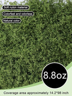 8.8oz Green Fake Moss Faux Plant Grass Artificial Flowers Moss for DIY Crafts Fairy Garden Pot Filler Vase Decorating Project Indoor Model Making Walls Glass Decor Forlaoers