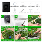 Display and Solar 2 in 1 Automatic Watering System for 15 Pots Plants, Anti-Siphoning Watering Drip Irrigation System Device Kit, Smart Timer & Manual for Indoor Garden Farm Greenhouse Balcony & Patio