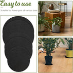 Plant Saucers for Indoors, 6PCS Round Felt Plant Mat Reversible Fabric Coaster Mat Absorbent Waterproof Plant Pot Saucers for Gardening, Indoor and Outdoor Pots, DIY Craft Supplies(4”, 6”, 8”)