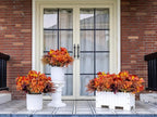24 Bundles Fall Flowers Artificial for Decoration, Artificial Mums for Outdoor Maples Flowers for Outside Garden Yard Window Fall Decorations for Home Thanksgiving Autumn Fall Decor