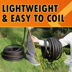 5/8 in. × 50 ft. High Flow Heavy Duty Garden Hose Flexible Hybrid Rubber Water Hose, No Memory Durable Premium Water Hose for Watering, Irrigation, Water Transfer Pump