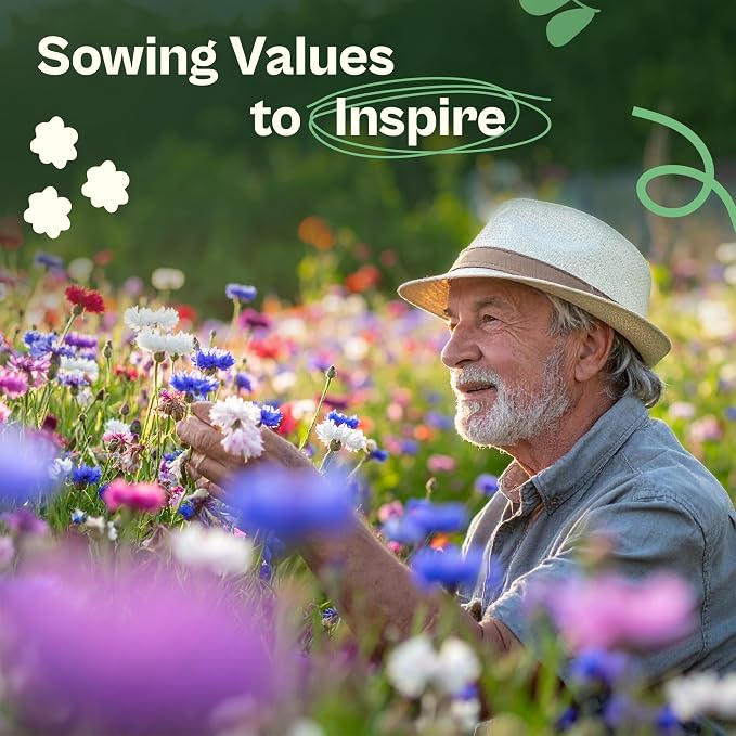 SVI 800 Bachelor Button Seeds for Planting (Centaurea cyanus) – Cornflower, Wildflower Mix Seed Packets – Heirloom Flower Seeds to Plant Outside in Garden, Borders, and Containers