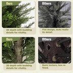 4FT Tall Artificial Cedar Topiary Tree with Full Bushy Columnar Shape, Realistic Faux Cypress in Square Black Pot with Fillable Water Bag, Outdoor Evergreen for Front Porch Garden Home Decor