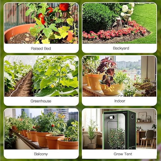 RainPoint WiFi Solar Drip Irrigation System, Smart Automatic Plant Watering Kit with App Control, Solar & USB-C, Tap-Free Watering System for Balcony, Backyard & Container Garden Plants, 10-15 Plants