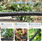 4 Pack Flat Soaker Hose 10FT for Garden Beds,Short Soaker Hose for Efficient & Effective Watering of Plants – Short Irrigation Drip Hose Easy to Install (10FT 4Pack)