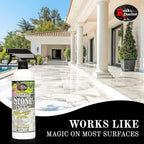 Rock Doctor Outdoor Stone Cleaner, Natural Cleaning Solution Removes Stains and Discoloration, Brightens Granite, Pavers, Fire Pits, and Concrete, Plant and Pet Safe, 24 oz Pack of 1