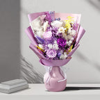 Bonsion Preserved Flowers Gifts for Women, Flower for Delivery, Light Purple Gifts fo Her, Preserved Roses Bouquets, Birthday Gifts for Grandma, Mothers Day Flowers for Wife