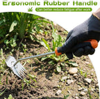 Garden Weed Tool,2026 Portable Weeding Tool,Stainless Steel Hand Weeder Tool,Adopt Anti slip Rubber handle,conforms to ergonomic curves,Suitable For Vegetable Cultivation And Horticulture on Farms