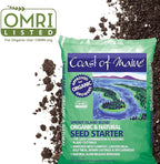 Coast of Maine Organic & Natural Sprout Island Blend Seed Starter - Seed Germination & Root Plant Cuttings w/Composted Manure, Mycorrhizae, Worm Castings & Kelp - Enhanced Drainage (16 Qt)