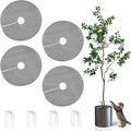 4 PCS 11.8 Inch Indoor Plant Protector from Cats Black Plant Pot Cover Plant Covers from Animals
