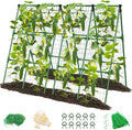 MYMULIKE 4 Pack Cucumber Trellis, Garden Trellis for Climbing Plants Outdoor, A-Frame Cucumber Trellis for Raised Bed, Plant Grow Support for Tomato, Squash, Vegetable, Flower(33"x47"x4Pcs)