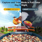 birdsnap® PAV-Bird Feeder with Camera,2K HD with 32GB Card, AI Identify Smart Bird House Cam Solar Panel,Live Stream,Motion Detection,Auto Record Video for Backyard Outdoors,Ideal Gift for Bird Lover