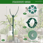10pack Adjustable Plant Support Pole Stackable Indoor/Outdoor Support Pole with Clamps, Suitable for Supporting Monstera and Climbing Plants, Garden Accessories, Perfect Replacement for Plant Stakes