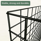 12 Pics DIY Metal Plant Protectors from Deer, Garden Fencing Animal Barrier Size 11.8 * 11.8 inches, Mesh Plant Cage Chicken Wire Cloche for Plants with Stakes and Nylon Cables (12 Pcs)
