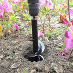 SYITCUN Auger Drill Bit for Planting - 3"X12" Heavy-Duty Garden Auger Spiral Drill Bit - Bulb Planter Tool & Auger Post Hole Digger - 3/8" Hex Drive Drill