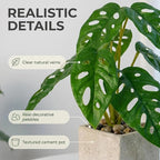 3pcs Small Fake Plants Artificial Begonia Leaves Faux Plants Indoor for Office Desk Shelf Bathroom Home Decor (3Pcs -7 Leaves)