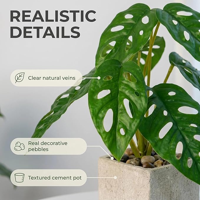 3pcs Small Fake Plants Artificial Begonia Leaves Faux Plants Indoor for Office Desk Shelf Bathroom Home Decor (3Pcs -7 Leaves)