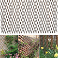 Expandable Willow Lattice Fence Panel Plant Support Garden Trellis for Climbing Vine Ivy Rose Cucumbers Clematis Outdoors Garden Yard, 36X92 Inch(1PC)