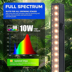 Barrina T5 Grow Lights, Plant Light for Indoor Growing, 2FT 80W (8 x 10W) Full Spectrum LED Grow Light, Black Cover Grow Light Strips with Switch, Magnetic Installation, Yellow, 8 Packs