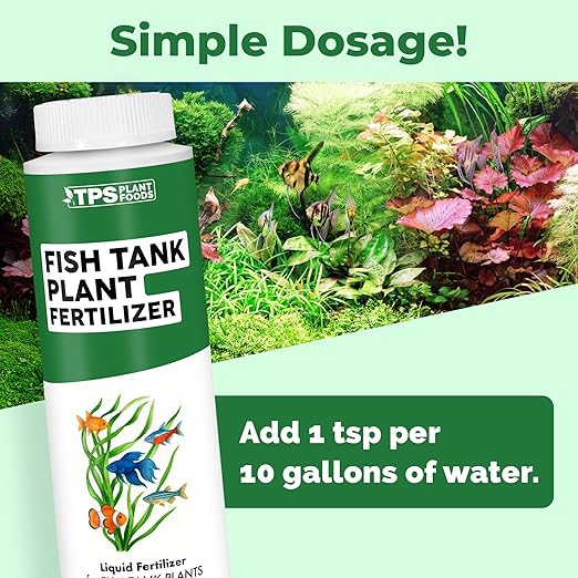 Fish Tank Plant Fertilizer – Liquid Plant Food for Aquarium Plants, Supports Healthy Growth & Vibrant Color, 8 oz