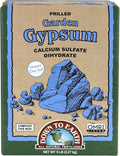 Down To Earth All Natural Fertilizers Organic Prilled Garden Gypsum - Calcium Sulfate Loosens Clay Soil Greens Grade Mini Granules, 5 lb