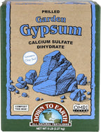Down To Earth All Natural Fertilizers Organic Prilled Garden Gypsum - Calcium Sulfate Loosens Clay Soil Greens Grade Mini Granules, 5 lb