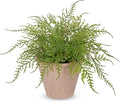 Artificial Fern Potted Plant, 9" Small Fake Plants in Pot, Faux Lace Fern Plant Greenery for Home Office Farmhouse Living Room Bathroom Kitchen Tabletop Desk Shelf Decoration