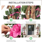 5FT Artificial Bougainvillea Tree – Faux Silk Pink Bougainvillea Plant with Pot for Indoor Outdoor Decor, Tall Fake Tropical Tree for Home, Office, Patio, Balcony, Wedding Decoration