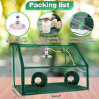 Meonum Large Still Air Box Mushroom Grow Tent, 30x20x20 in Mycology Fume Hood Propagation Stations with LED Growing Light and Thermometer, Monotub Kit for Grow Bags, Growers, Home Scientists(Green)