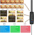 Grow Light,40W Ultra-Thin Panel Grow Lights for Indoor Plants,316LEDs Full Spectrum Grow Lights for Under Cabinet Plant, Grow Lamp with 3/9/12H Timer,10 Dimmable Levels for Plants Growing (4pcs)