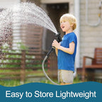 Stainless Steel Garden Hose 75ft Heavy Duty Metal Water Hoses with 10 Function Water Hose Nozzles for Yard Outdoor