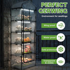 Windyun 5 Tier Extra Tall Mushroom Grow Tent Kit with Light & Timer, 80 x 19 x 27 Inch & 6500k Greenhouse with LED Grow Light, 4" Vents & Built in Humidifier Ports for Indoor Outdoor Mushroom Tent