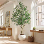 Large Artificial Olive Tree Faux Trees Indoor Outdoor Realistic Floor Plant Tall Fake Plants for House Modern Home Living Room Master Bedroom Office Front Porch Decor Outside Patio para decoracion