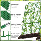 Large Cucumber Trellis for Raised Bed, U-Shape Garden Trellis for Climbing Plants Outdoor,Adjustable Metal Arch Vegetables Trellis,Plant Support Garden Stakes for Vine (Green,49.2x49.2x23.6)