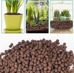 10 lbs LECA Clay Pebbles for Plants, 4-16mm Lightweight Clay Balls for Plants Drainage, Hydroponic Growing, Aquaponics, Orchid Potting Mix, Natural LECA Balls for Soil Root Development